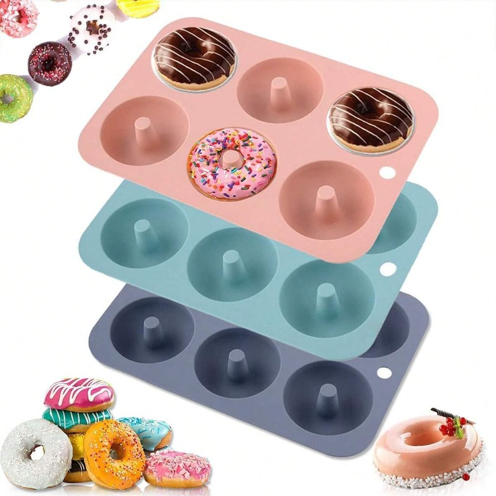 Donut Mold Silicone - Nowa silikonowa forma na pączki, nieprzywierająca,