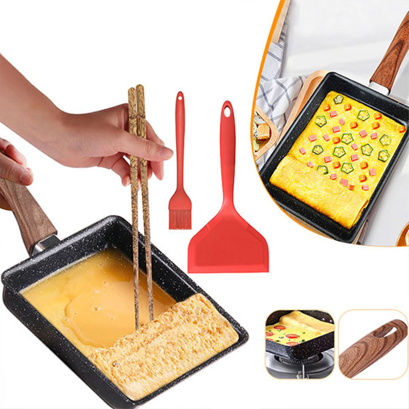 Egg Waffle Pan - Tamagoyaki Japońska patelnia do omletów Nieprzywierająca