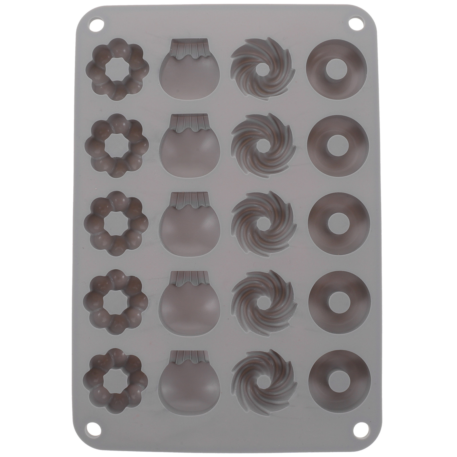 Donut Mold Silicone - Mini forma silikonowa na pączki czekoladowe,