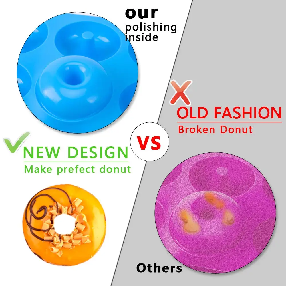 6 otworów silikonowe formy do  – Donut Mold Silicone recenzja i cena